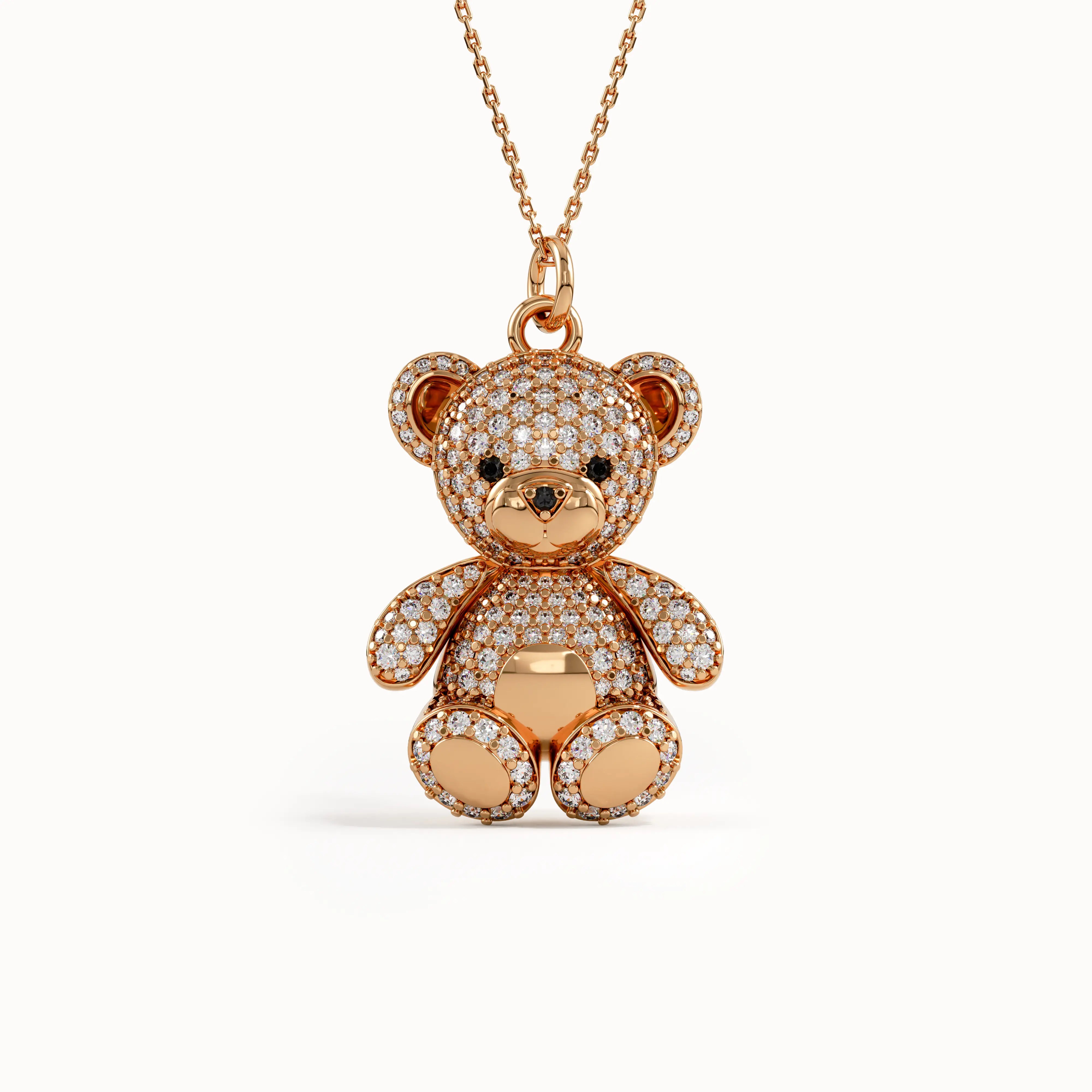Teddy Bear Gold Pendant - BRENNMORE 