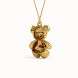 Teddy Bear Gold Pendant - BRENNMORE 