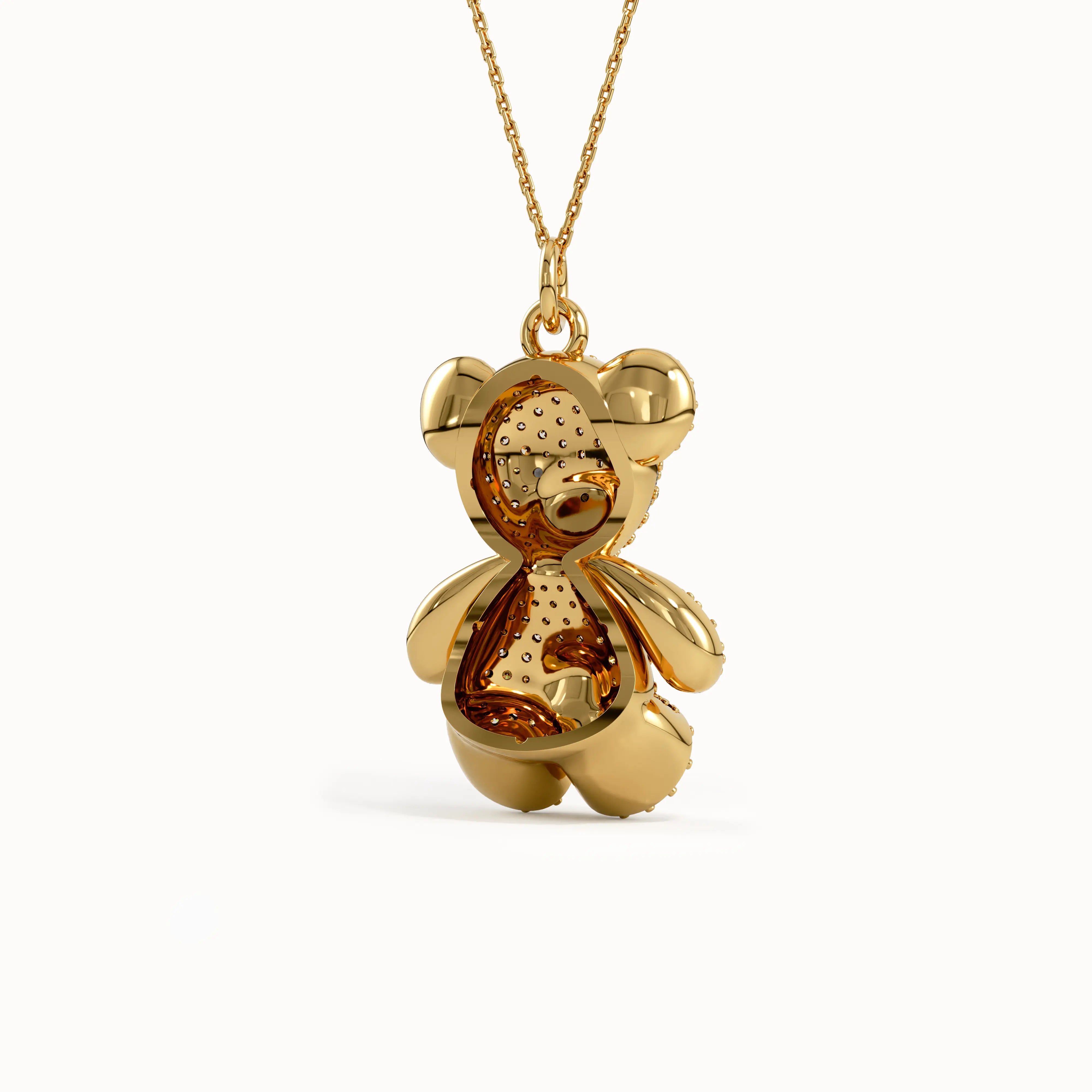 Teddy Bear Gold Pendant - BRENNMORE 