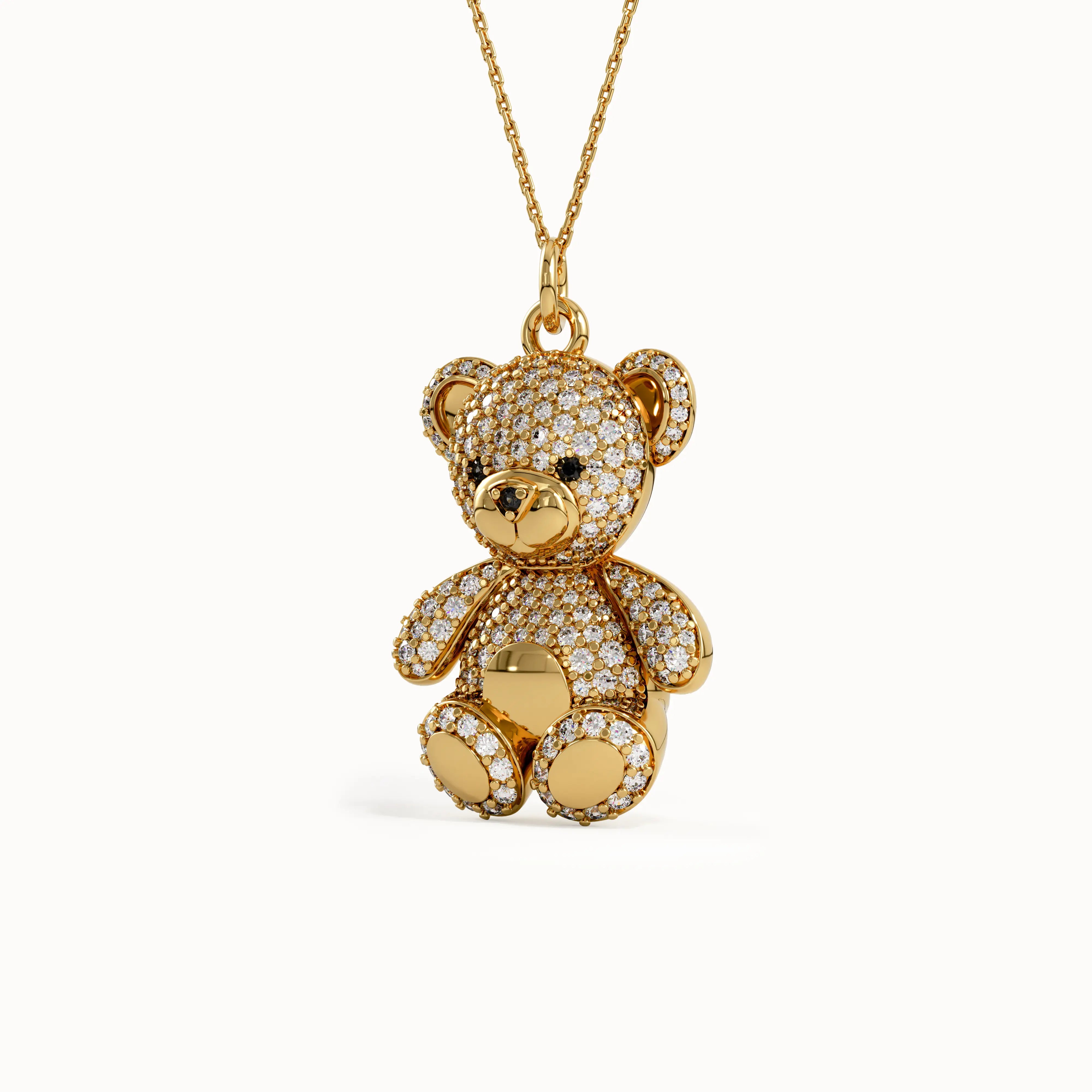 Teddy Bear Gold Pendant - BRENNMORE 