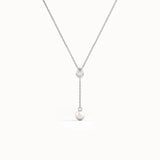 Pearl Lariat Necklace for Women - BRENNMORE 