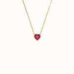 Heart Family Birthstone Necklace - BRENNMORE 