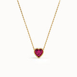 Heart Family Birthstone Necklace - BRENNMORE 