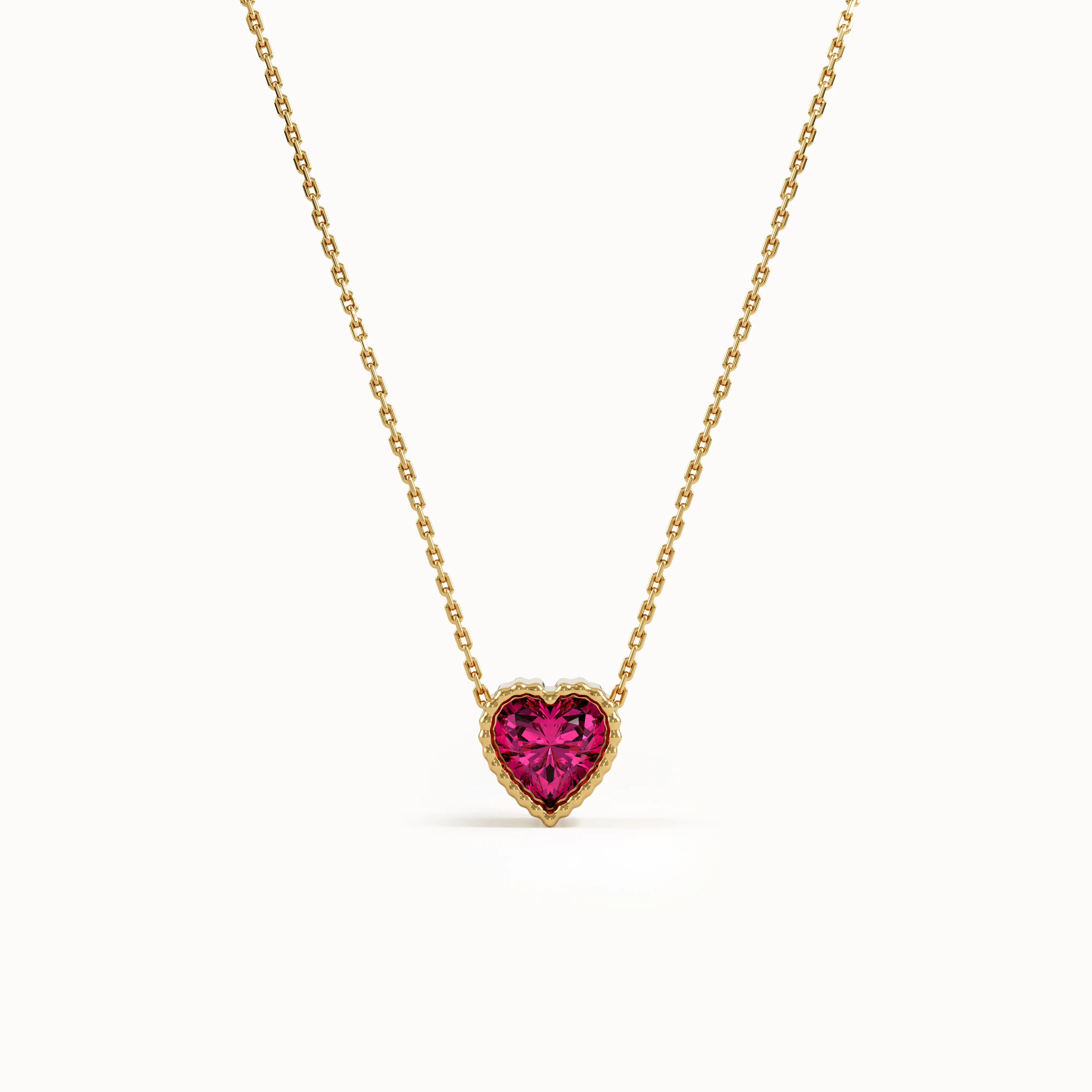 Heart Family Birthstone Necklace - BRENNMORE 
