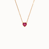 Heart Family Birthstone Necklace - BRENNMORE 