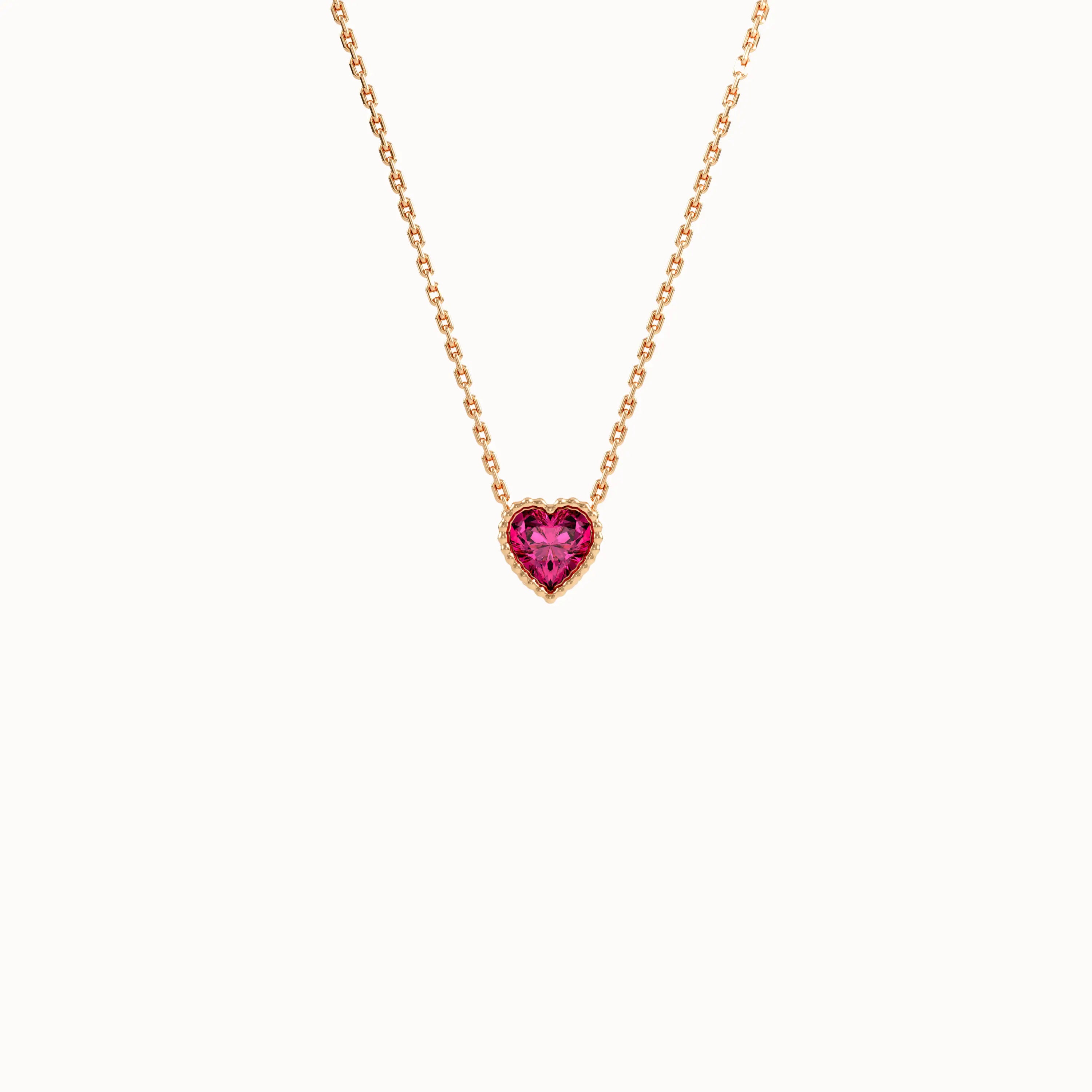 Heart Family Birthstone Necklace - BRENNMORE 