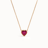 Heart Family Birthstone Necklace - BRENNMORE 