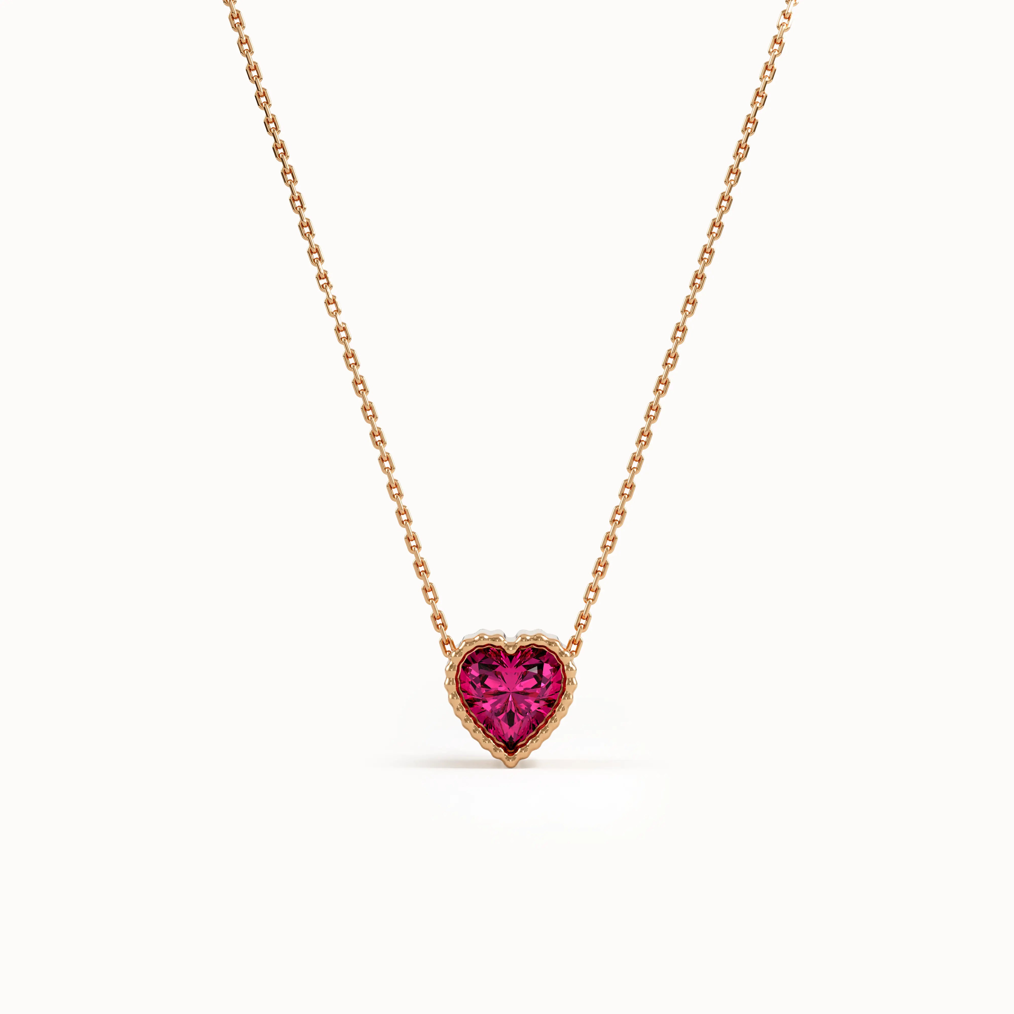 Heart Family Birthstone Necklace - BRENNMORE 