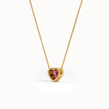 Heart Family Birthstone Necklace - BRENNMORE 