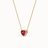 Heart Family Birthstone Necklace - BRENNMORE 