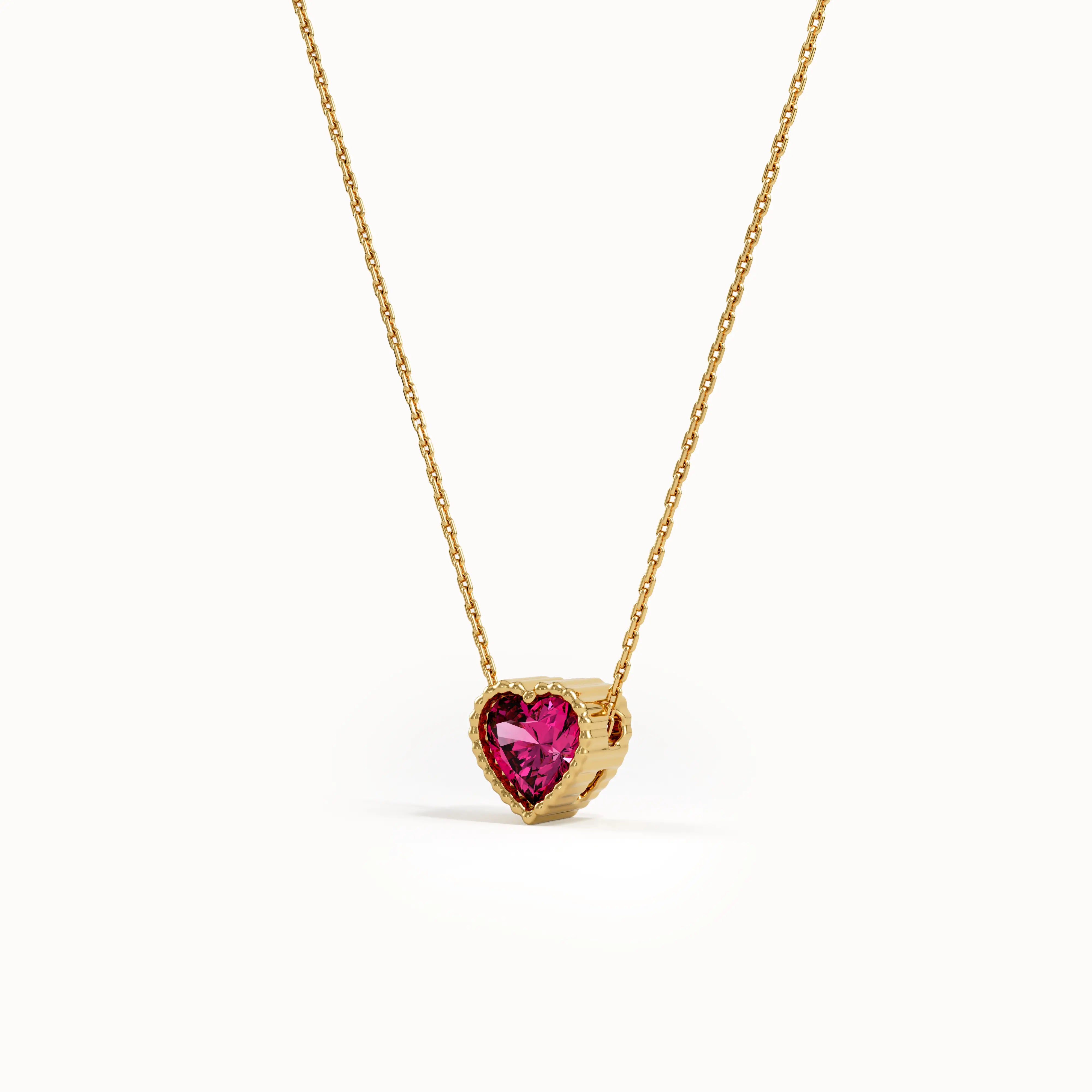 Heart Family Birthstone Necklace - BRENNMORE 