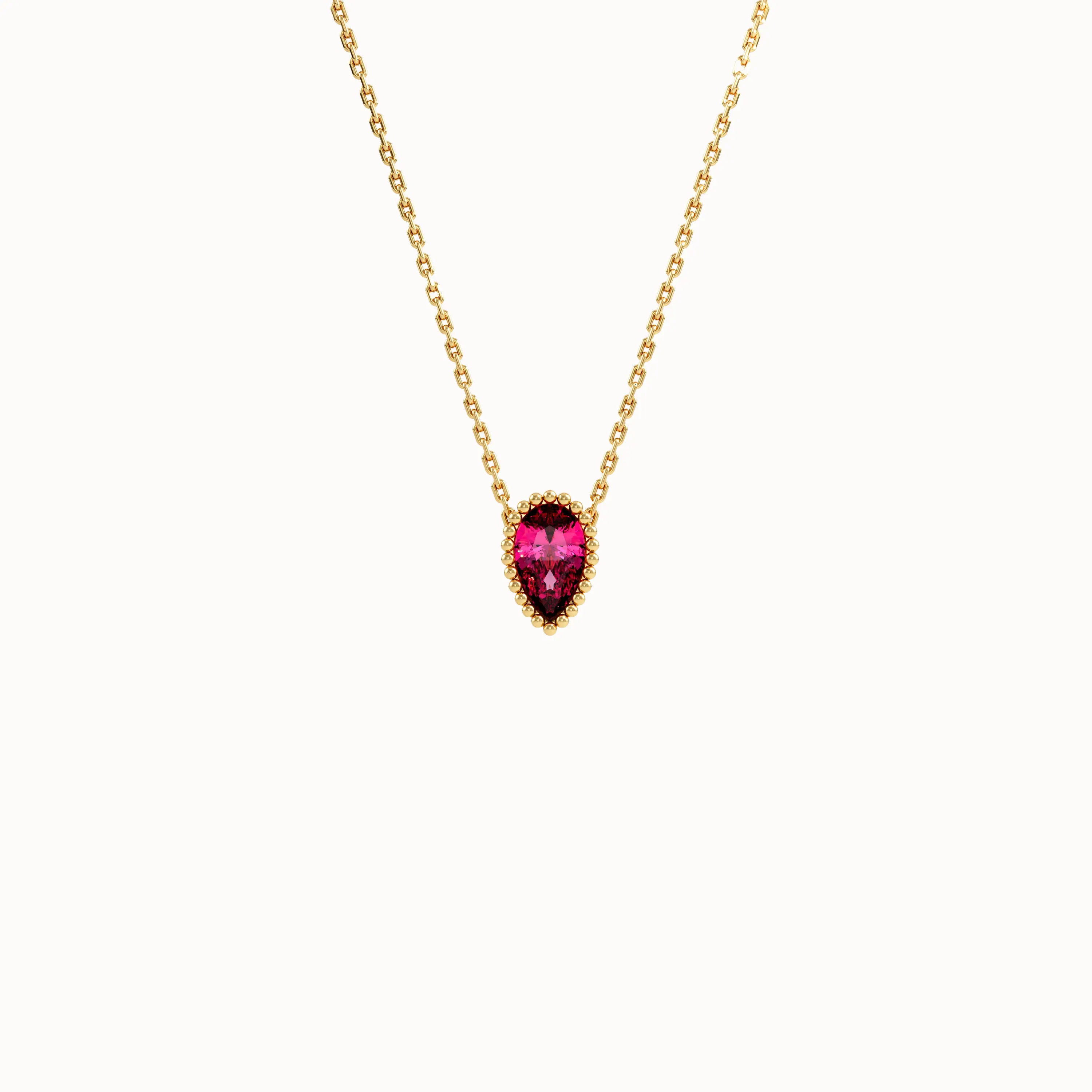 Pear Family Birthstone Necklace - BRENNMORE 