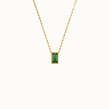 Baguette Family Birthstone Necklace - BRENNMORE 