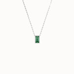 Baguette Family Birthstone Necklace - BRENNMORE 