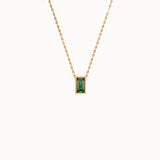 Baguette Family Birthstone Necklace - BRENNMORE 