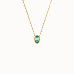 Oval Family Birthstone Necklace - BRENNMORE 
