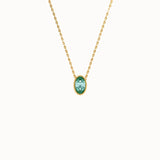 Oval Family Birthstone Necklace - BRENNMORE 