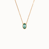 Oval Family Birthstone Necklace - BRENNMORE 