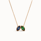 Marquise Family Birthstone Necklace - BRENNMORE 