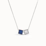 Square Family Birthstone Necklace - BRENNMORE 