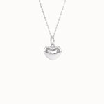 Puffy Heart Pendant Necklace for Women - BRENNMORE 