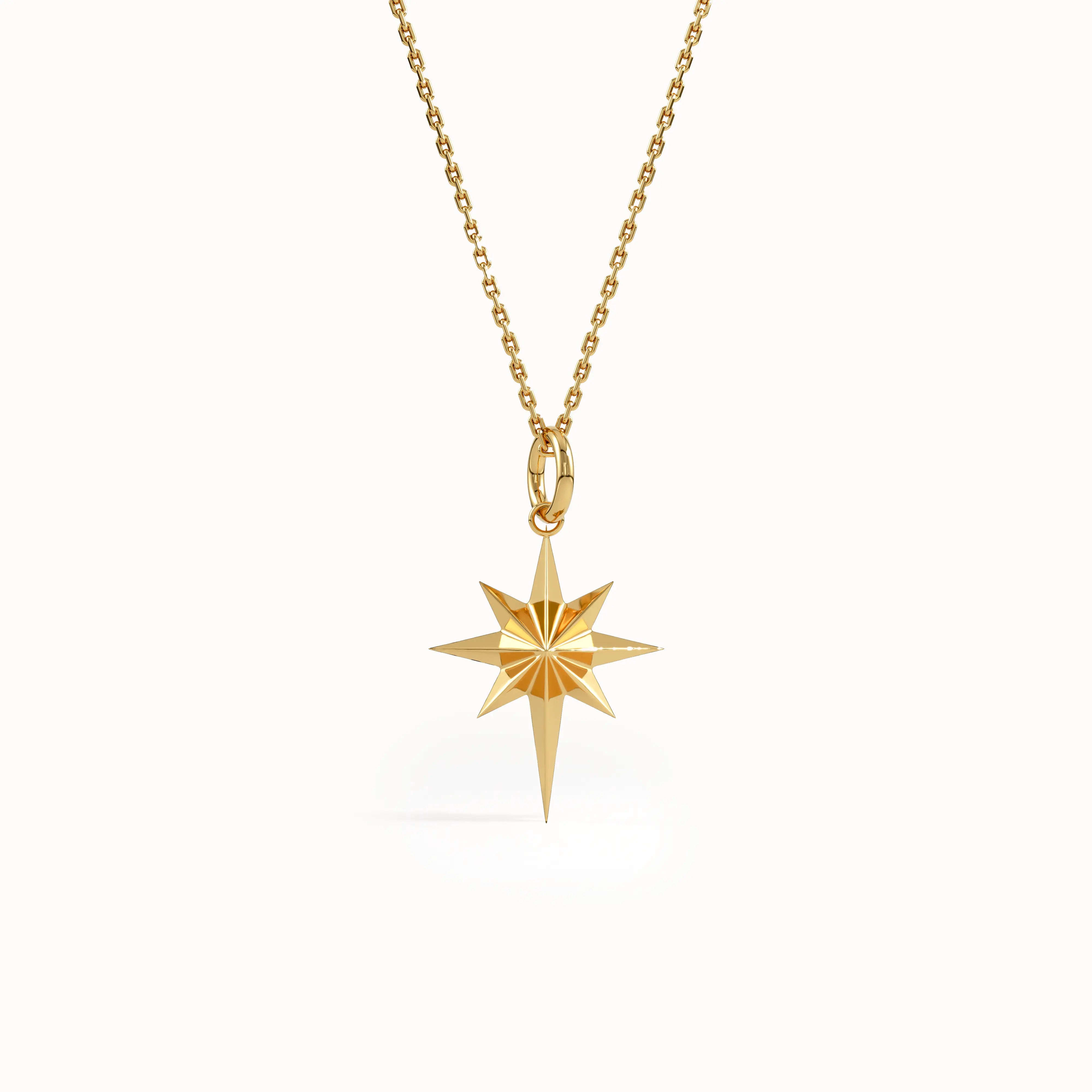 North Star Pendant Necklace for Women - BRENNMORE 