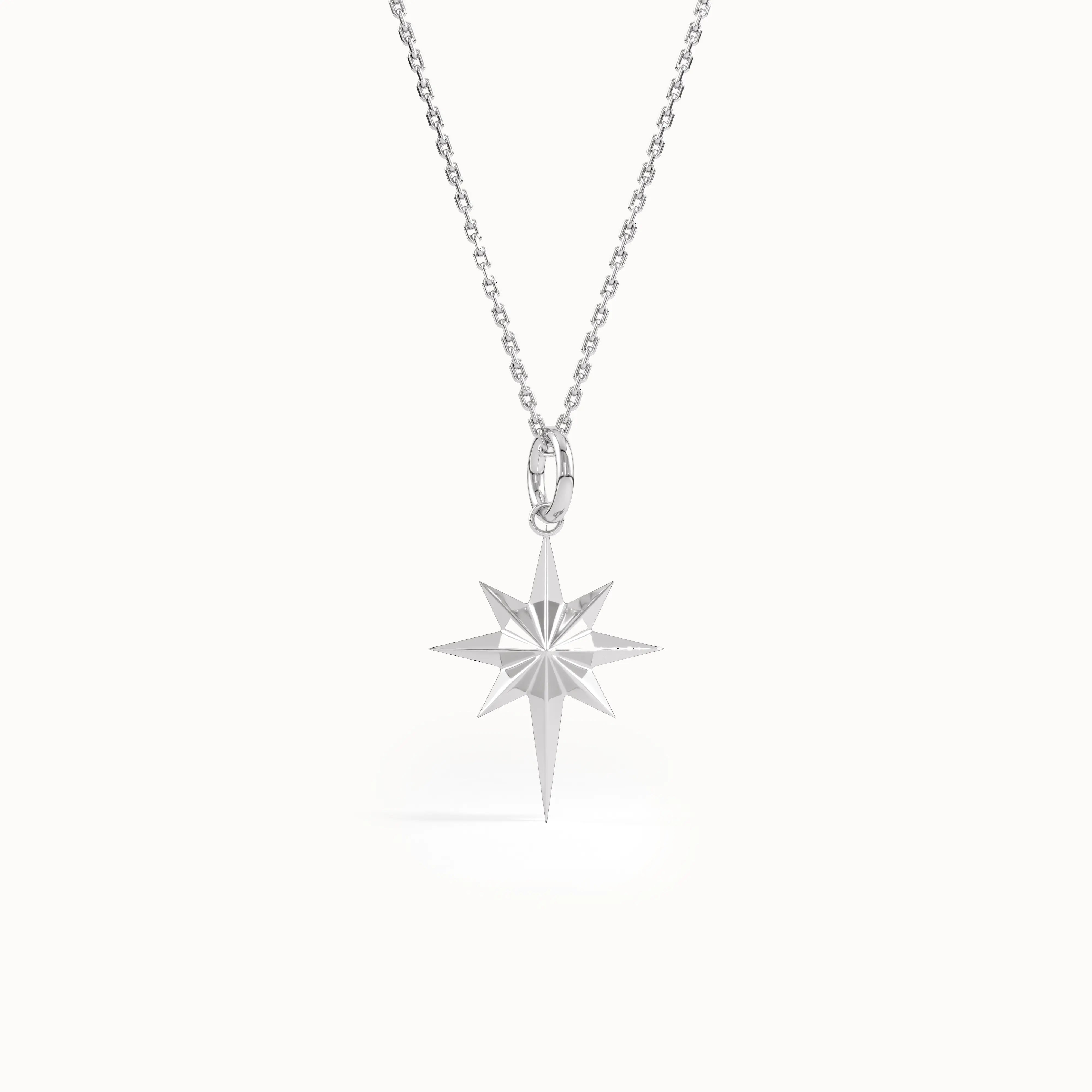 North Star Pendant Necklace for Women - BRENNMORE 
