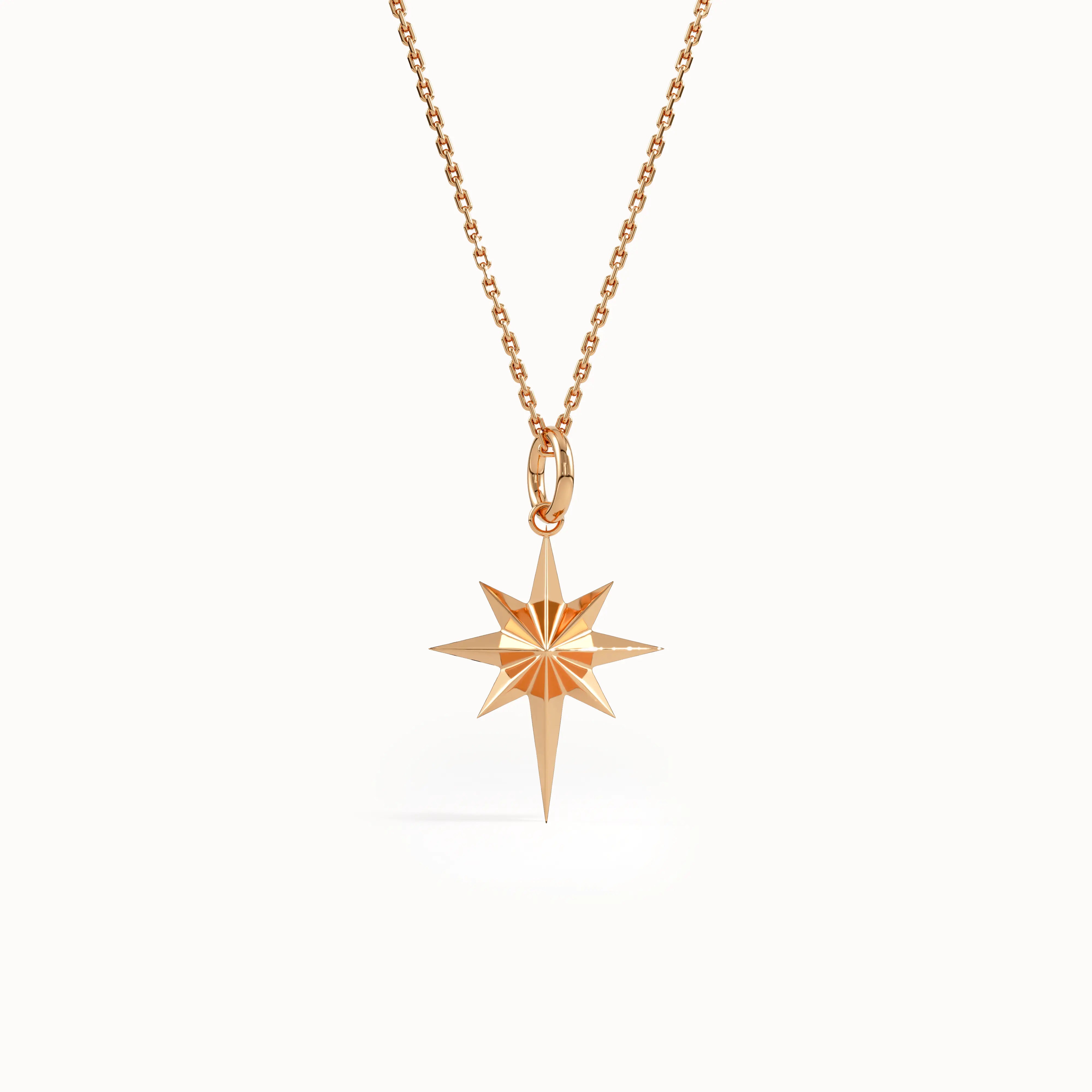 North Star Pendant Necklace for Women - BRENNMORE 