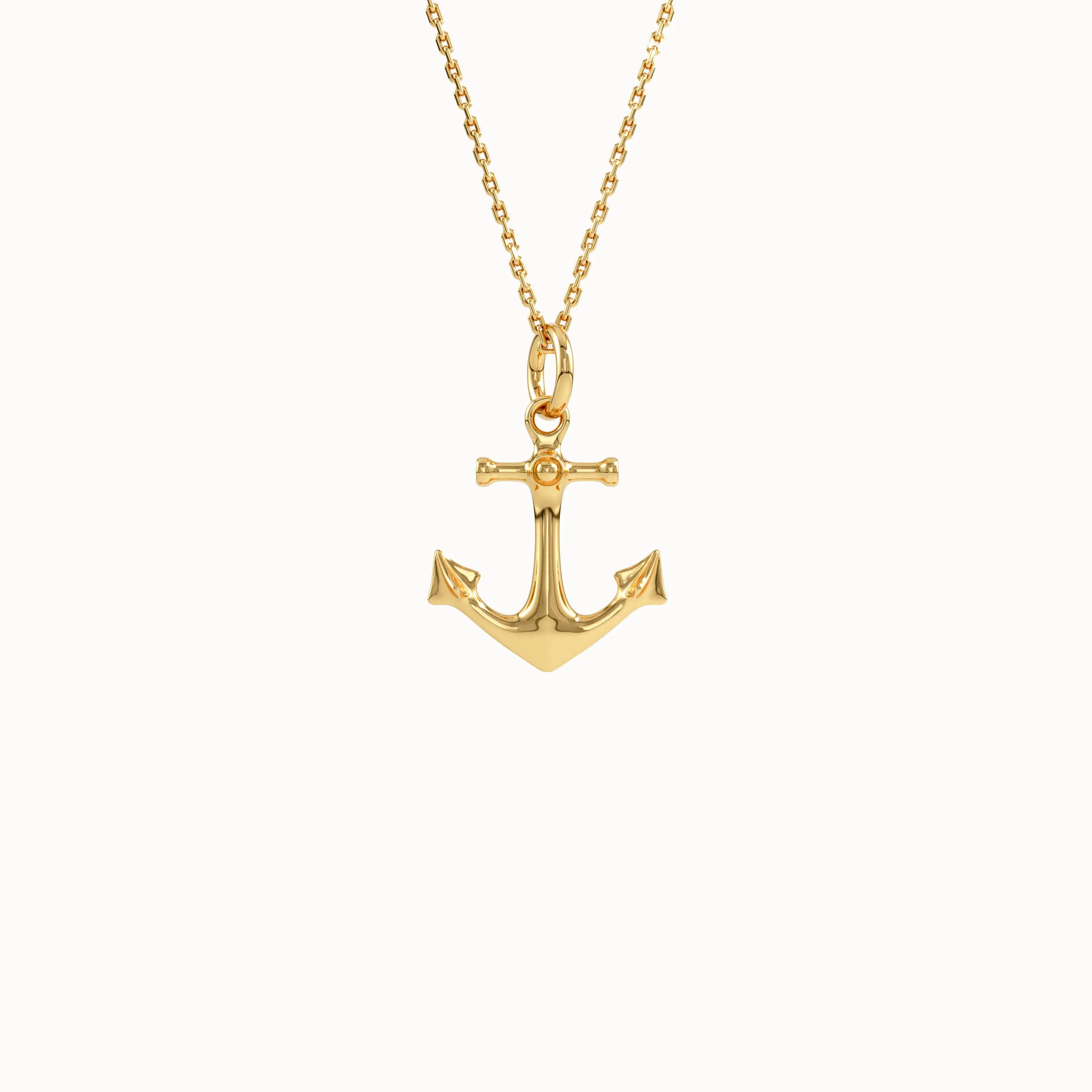 Anchor Pendant Necklace for Women - BRENNMORE 