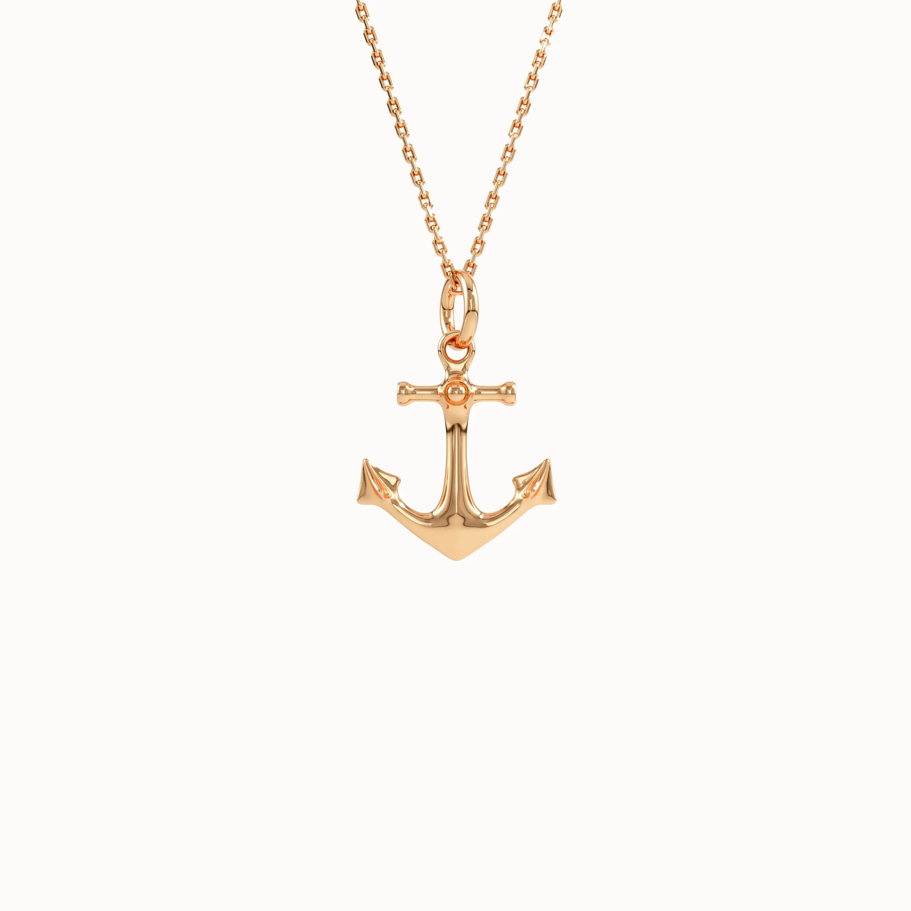Anchor Pendant Necklace for Women - BRENNMORE 