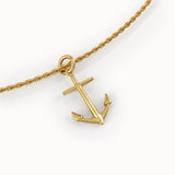 Anchor Pendant Necklace for Women - BRENNMORE 