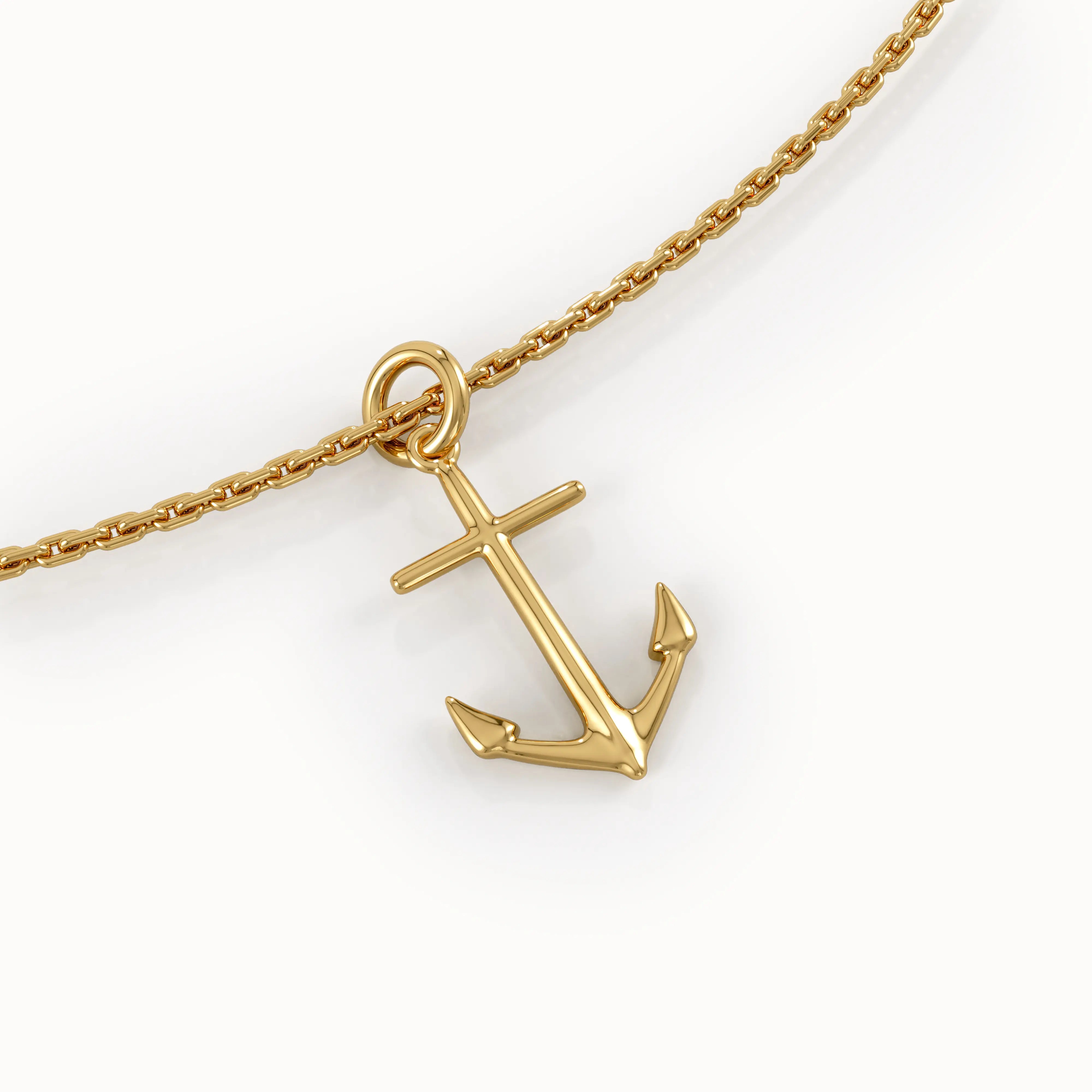 Anchor Pendant Necklace for Women - BRENNMORE 
