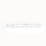 14k Gold Flower Chain Bracelet - BRENNMORE 