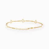 Gold Chain Butterfly Bracelet