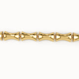 Bone Bracelet in Gold with Bold Design - BRENNMORE