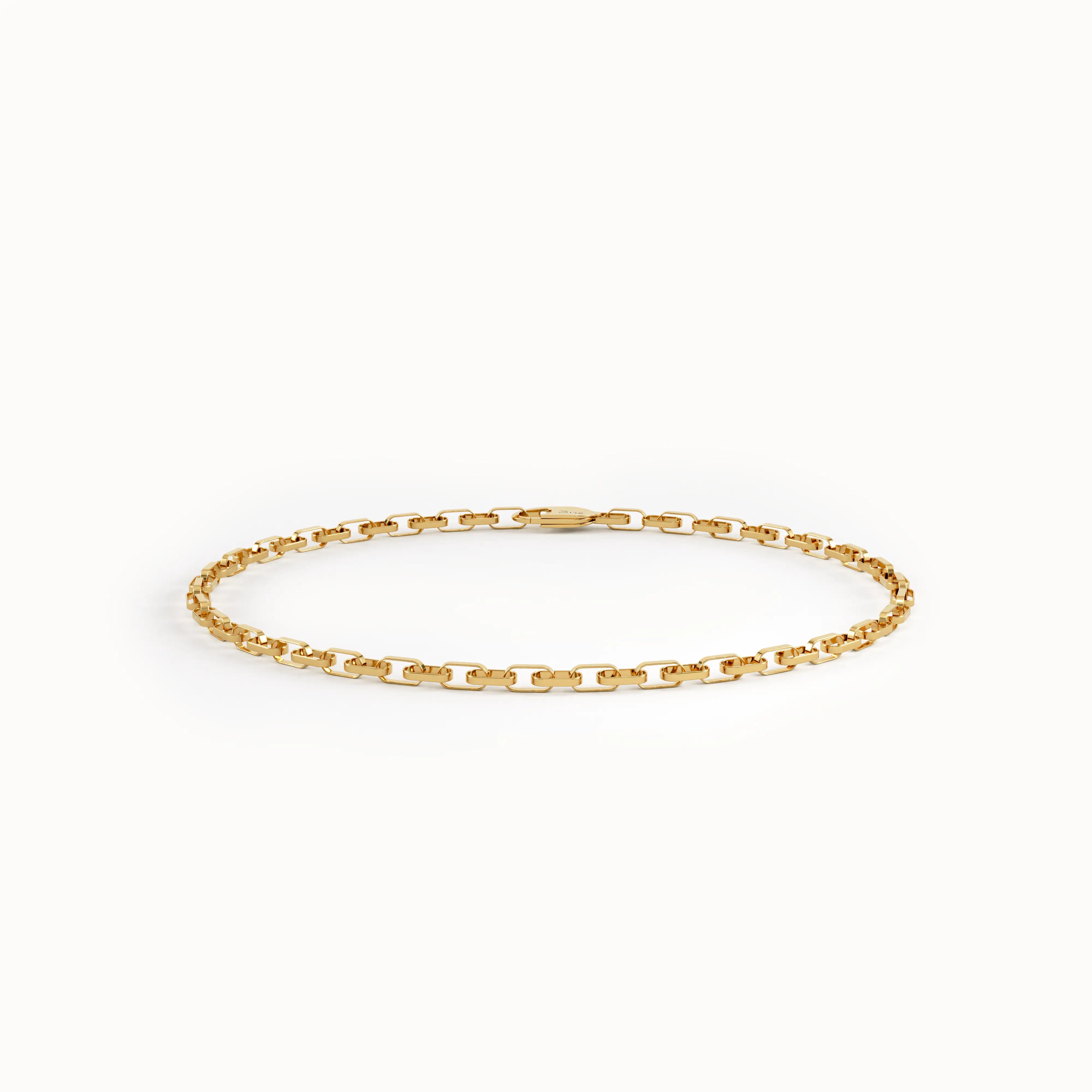 Gold Rolo Chain Bracelet - BRENNMORE
