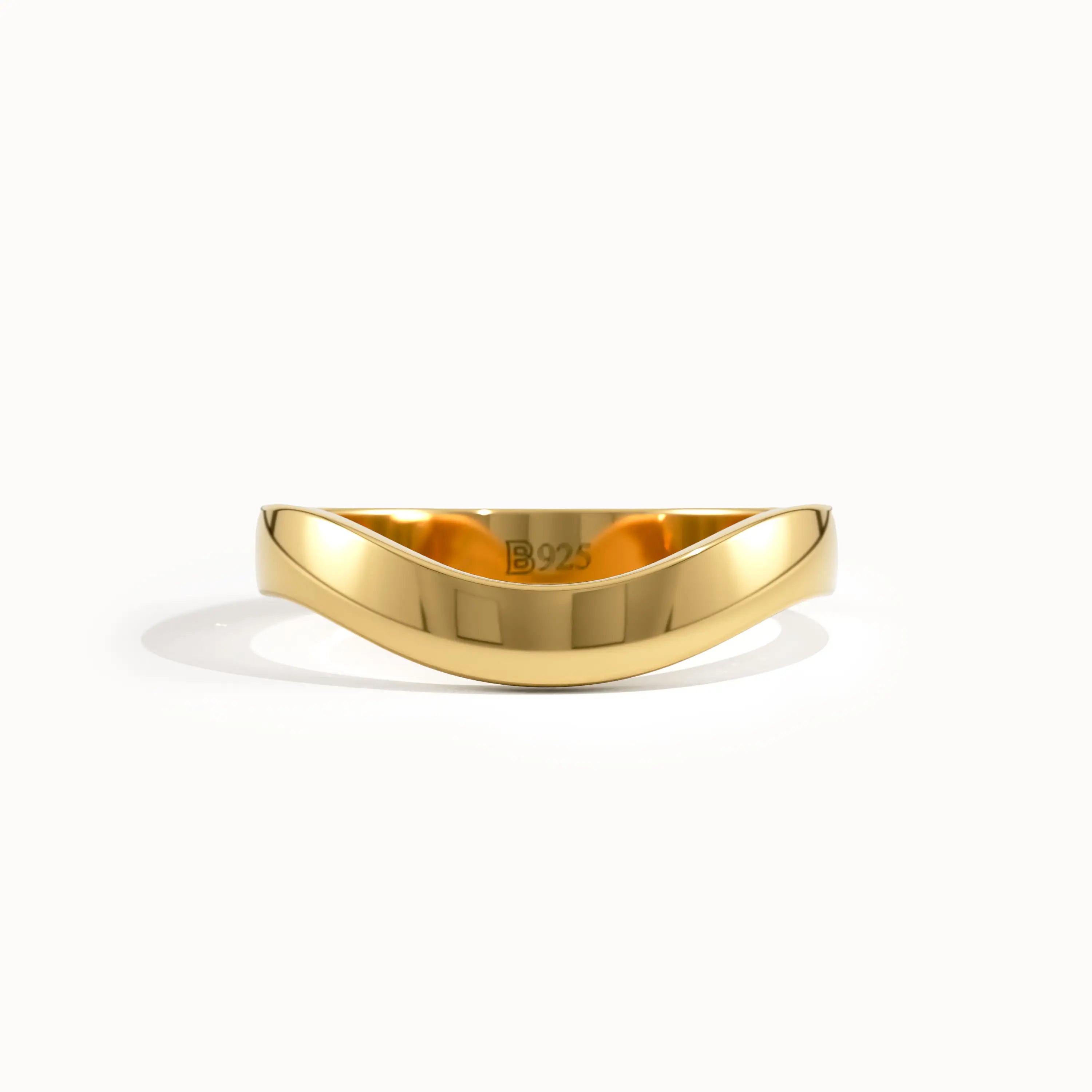 Curve Band Wedding Ring - BRENNMORE 