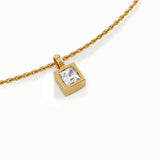 Princess Solitaire Necklace My Store