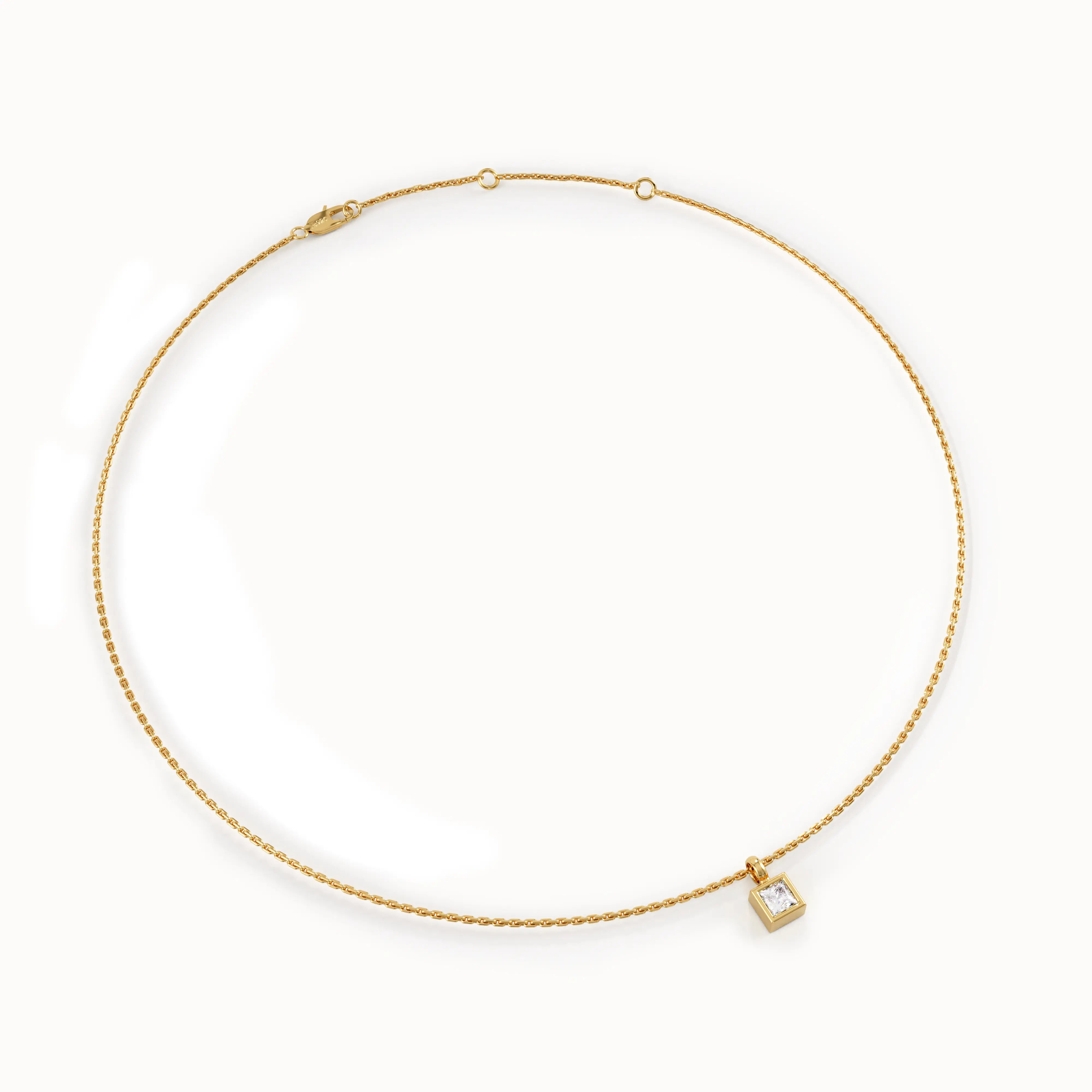 Princess Solitaire Necklace My Store