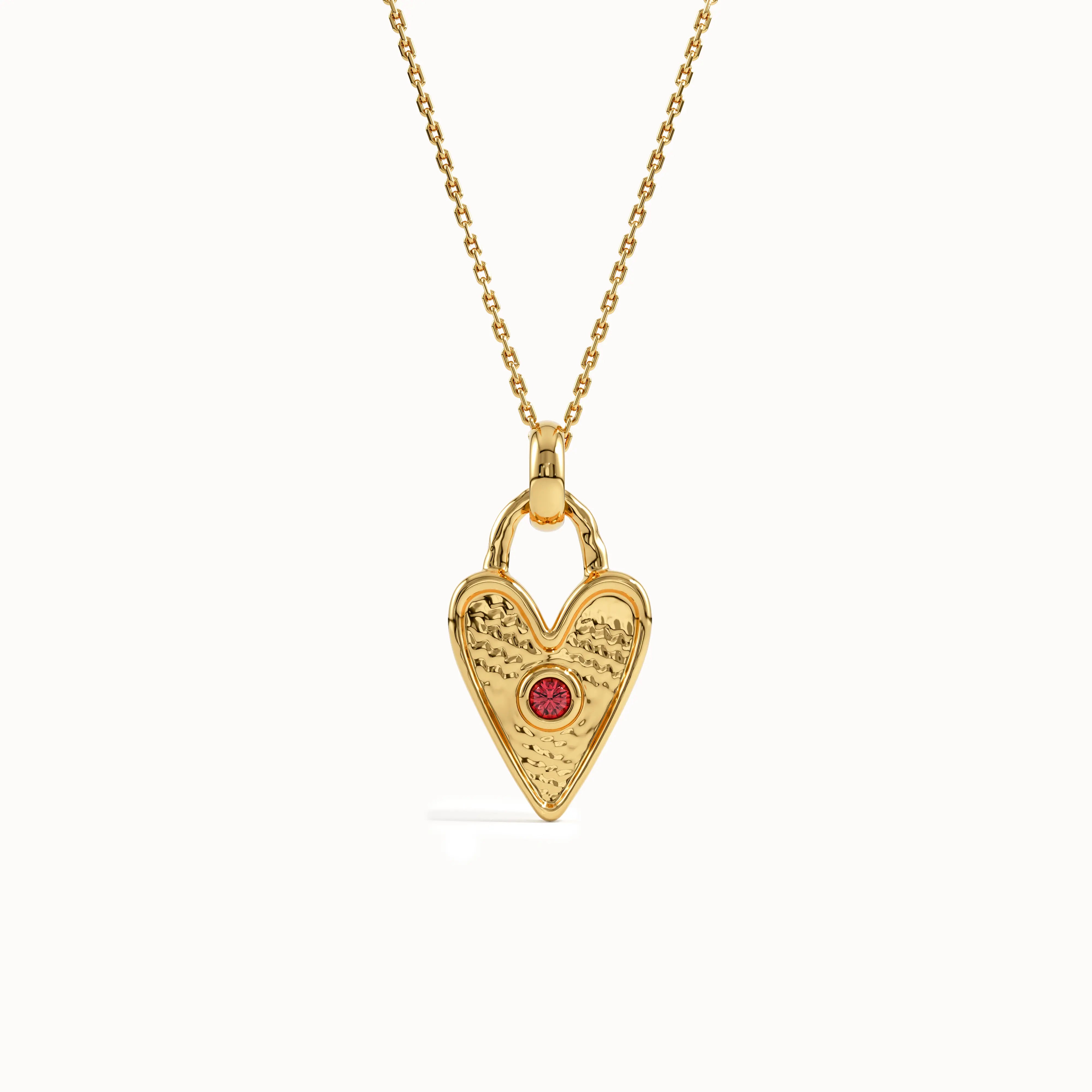 Birthstone Heart Necklace My Store