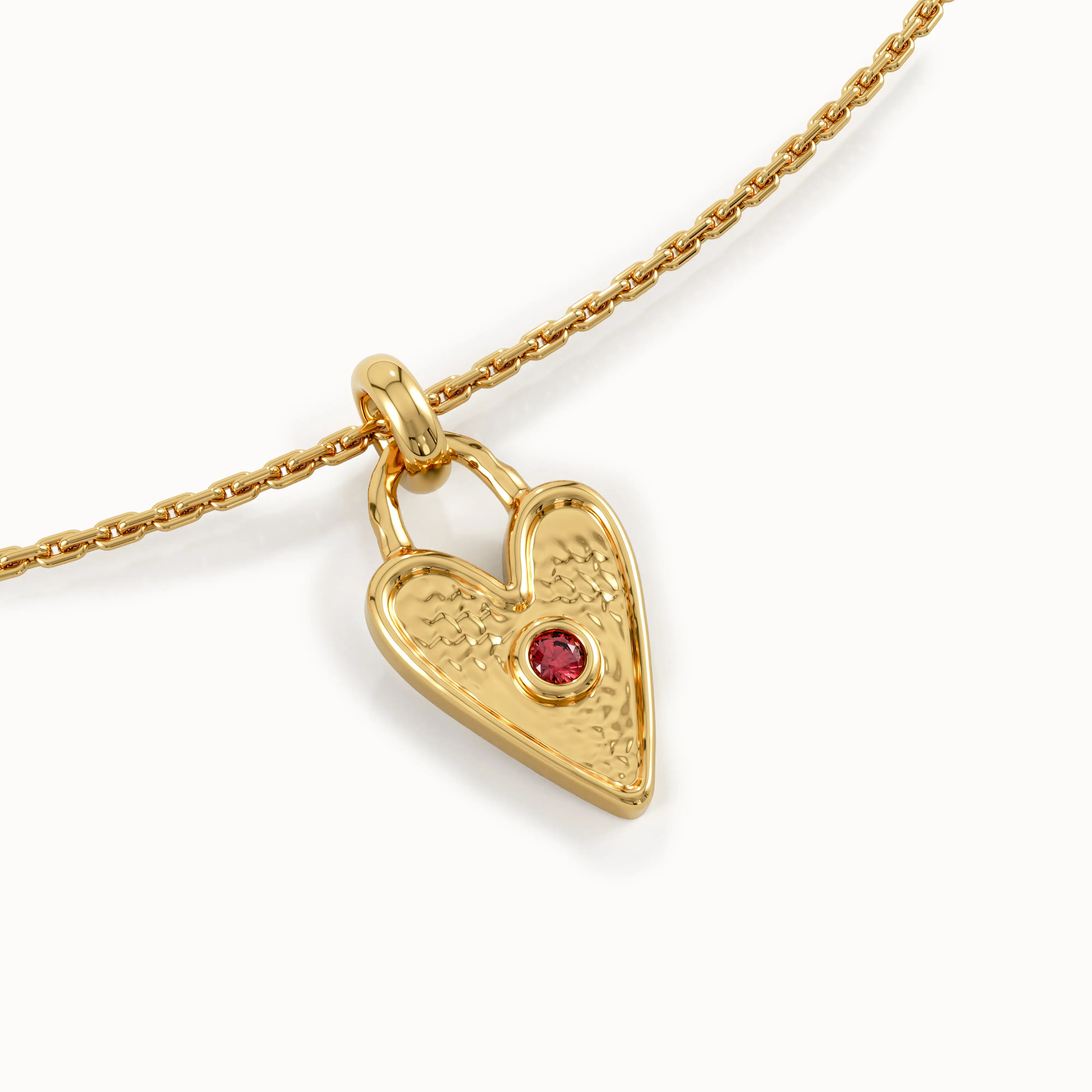 Birthstone Heart Necklace My Store