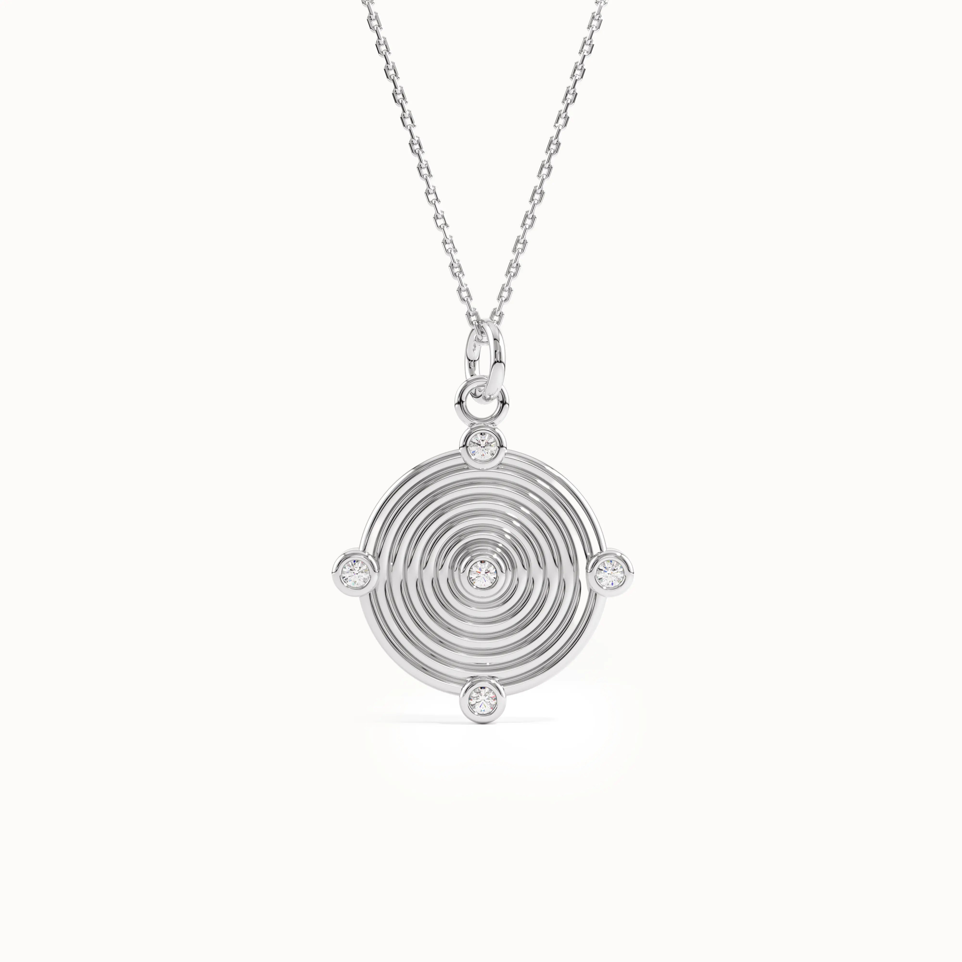 Circles Round Pendant Necklace