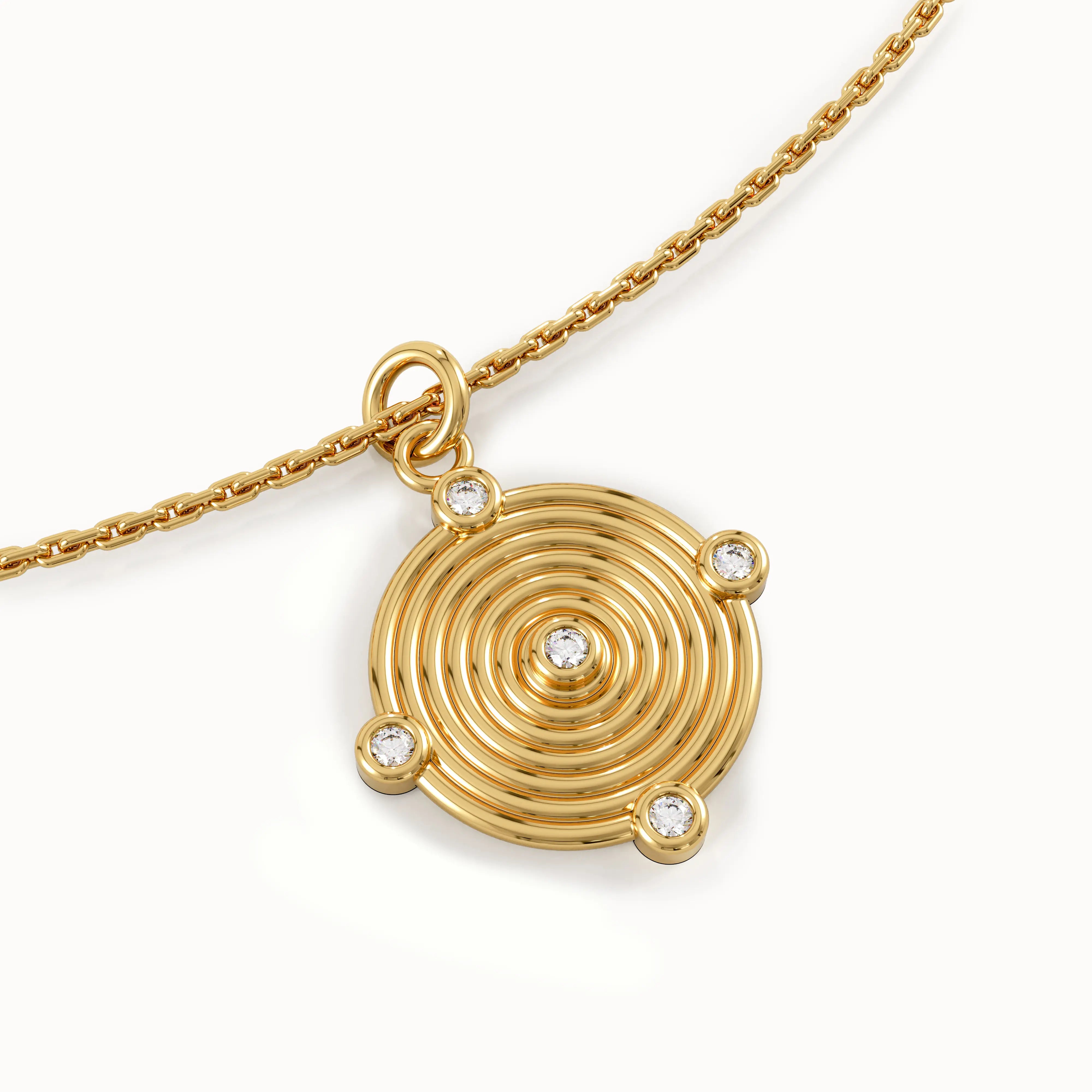 Circles Round Pendant Necklace My Store