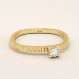 Moissanite Promise Ring for Women - BRENNMORE 