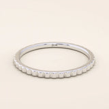 14k Solid Gold Patterned Wedding Band - BRENNMORE 