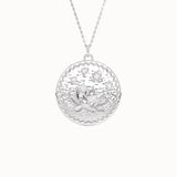 Gold Water Lily Pendant Necklace