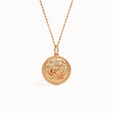 Gold Water Lily Pendant Necklace - BRENNMORE 