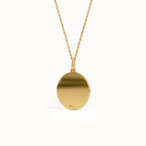 Gold Water Lily Pendant Necklace - BRENNMORE 