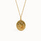 Gold Water Lily Pendant Necklace - BRENNMORE 