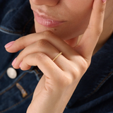 Beaded Band 14k Gold Vermeil Ring